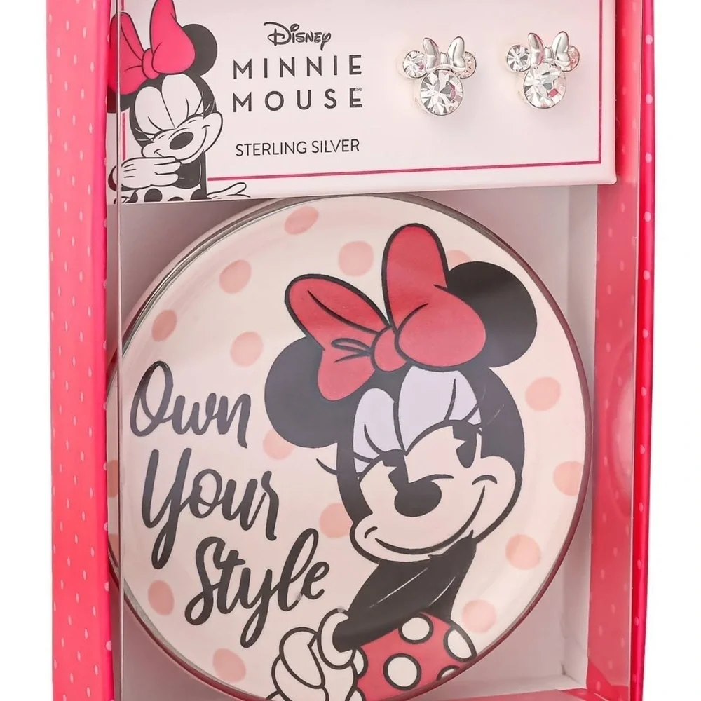 Disney Minnie Mouse sterling silver earrings